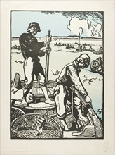 Shrimpers, 1895, Louis Auguste Lepère, French, 1849-1918, France, Photolithograph reduced from a