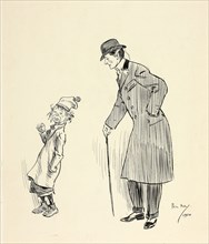 I say-Youngster, 1900, Philipp William May, English, 1864-1903, England, Pen and black ink, over