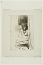 The Slipper, 1859, James McNeill Whistler, American, 1834-1903, United States, Etching and drypoint