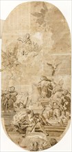 Study for Institution of the Rosary by Saint Dominic, n.d., Francesco Lorenzi (Italian, 1723-1787),