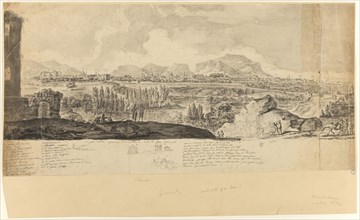 View of Palermo, 1700/1799, Unknown Artist, French, 18th century, France, Pen and black ink, and