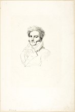 Portrait of a Man, c. 1820, Jean–Auguste–Dominique Ingres, French, 1780–1867, France, Lithograph in