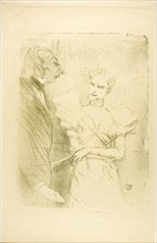 Brandès and Leloir, in Les Cabotins, 1894, Henri de Toulouse-Lautrec, French, 1864-1901, France,