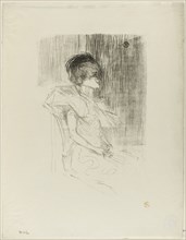 Lender Seated, 1895, Henri de Toulouse-Lautrec, French, 1864-1901, France, Lithograph on ivory wove