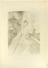 The Box, Faust, 1896, Henri de Toulouse-Lautrec, French, 1864-1901, France, Lithograph in violet