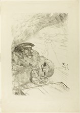 The Motorist, 1896, Henri de Toulouse-Lautrec, French, 1864-1901, France, Lithograph on cream wove
