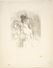 Anna Held and Baldy, 1896, Henri de Toulouse-Lautrec, French, 1864-1901, France, Lithograph on