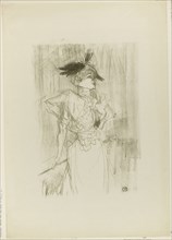 Mademoiselle Marcelle Lender, Standing, 1895, Henri de Toulouse-Lautrec, French, 1864-1901, France,