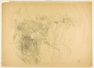 The Arton Trial, Ribot Giving Evidence (second plate), 1896, Henri de Toulouse-Lautrec, French,