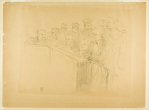 The Arton Trial (first plate), 1896, Henri de Toulouse-Lautrec, French, 1864-1901, France,