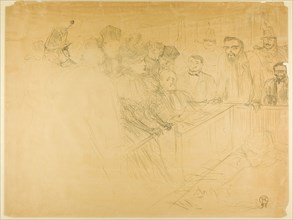 The Arton Trial (third plate), 1896, Henri de Toulouse-Lautrec, French, 1864-1901, France,