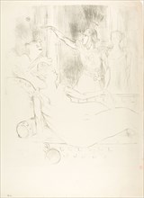 Madame Simon-Girard, Brasseur and Guy in La belle Hélène, 1900, Henri de Toulouse-Lautrec, French,