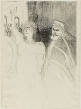Bartet and Mounet-Sully, in Antigone, 1893, Henri de Toulouse-Lautrec, French, 1864-1901, France,