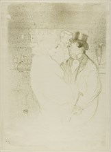 Ida Heath at the Bar, 1894, Henri de Toulouse-Lautrec, French, 1864-1901, France, Color lithograph