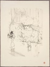 In the Hanneton, 1898, Henri de Toulouse-Lautrec, French, 1864-1901, France, Lithograph in black on