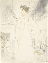 Woman at the Mirror—Mirror in Hand, plate six from Elles, 1896, Henri de Toulouse-Lautrec (French,