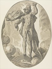 Aether, plate six from Demogorgon and the Dieties, c. 1588–90, Hendrick Goltzius, Dutch, 1558-1617,