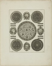 Plate Four, from Book of Ornament, 1704, Simon Gribelin II, French, 1661-1733, France, Engraving on