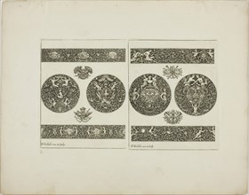 Plate Six, from Book of Ornament, 1704, Simon Gribelin II, French, 1661-1733, France, Engraving on