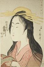 Kisegawa of the Matsubaya, [whose attendants are] Sasano, Takeno (Matsubaya uchi Kisegawa, Sasano,