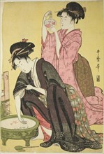 Goldfish, c. 1794/95, Kitagawa Utamaro ??? ??, Japanese, 1753 (?)-1806, Japan, Color woodblock