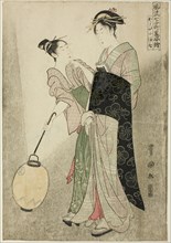 Courting Komachi (Kayoi Komachi), from the series Seven Fashionable Figures of Ono no Komachi