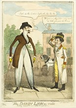 The Dandy Lion an Exotic lately Discovered in a Stable Yard, published December 8, 1818, Isaac