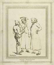 Dutch Merchants Sketched at Amsterdam, published April 4, 1796, Thomas Rowlandson (English,