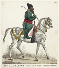The Persian Ambassador, n.d., Richard Dighton, English, 1795-1880, England, Etching on paper, 298 ×