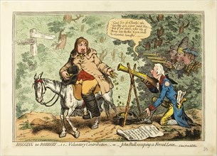 Begging no Robbery, i.e. Voluntary Contribution, or John Bull Escaping a Forced Loan, published