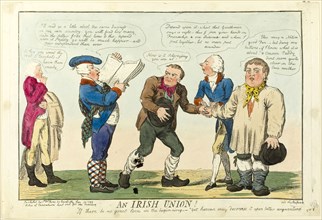 An Irish Union!, published January 30, 1799, Isaac Cruikshank (English, 1764-1811), published by S