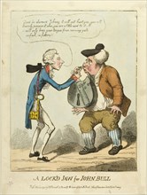 A Lock’d Jaw for John Bull, published November 23, 1795, Unknown Artist (English, late 18th-early