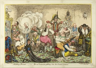Making Decent, i.e. Broad-Bottomites Getting into the Grand Costume, published February 20, 1806,