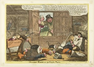 Hungry Rats in an Empty Barn, published March 1806, Charles WIlliams (English, active 1797-1830),
