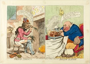 French Liberty, British Slavery, published December 21, 1792, James Gillray (English, 1756-1815),