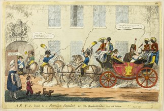 A R-Y-L Visit to a Foreign Capital, published September 15, 1817, George Cruikshank (English,