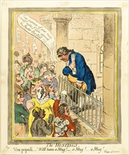 The Hustings, published May 21, 1796, James Gillray (English, 1756-1815), published by Hannah