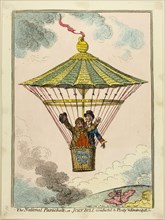 The National Parachute, published July 10, 1802, James Gillray (English, 1756-1815), published by
