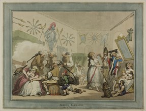 French Barracks, published August 12, 1791, Thomas Rowlandson, English, 1756-1827, England,