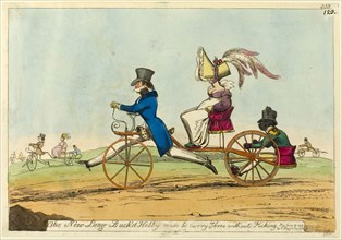 The New Long Back’d Hobby made to carry Three without Kicking, published June 19, 1819, Attributed