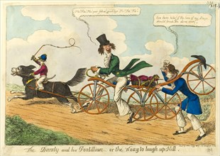 The Dandy and His Postillion — or the Waay to Laugh Up Hill, 1819, Attributed to William Heath