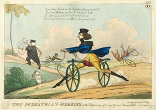 The Pedestrian Hobbies, or the Difference of Going Up and Down Hill, published April 8, 1819,