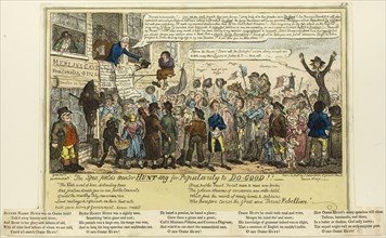 The Spafields Orator Hunt-ing for Popularity to Do-good!!!, published March, 1817, George