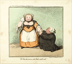 Oh! that this too too solid flesh would melt., published March 20, 1791, James Gillray (English,