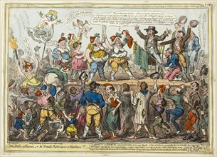The Belle-Alliance, published August 12, 1819, George Cruikshank (English, 1792-1878), published by
