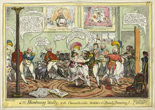 The Hombourg Waltz, with Characteristic Sketches of Family Dancing!, published May 4, 1818, George