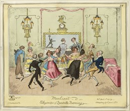 Moulinet-Elegances of Quadrille Dancing, published April 11, 1817, George Cruikshank (English,