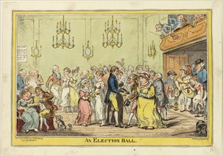 An Election Ball, published April 28, 1813, George Cruikshank (English, 1792-1878), published by