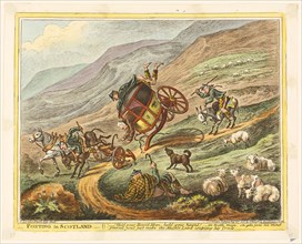 Posting in Scotland, published May 25, 1805, James Gillray (English, 1756-1815), published by