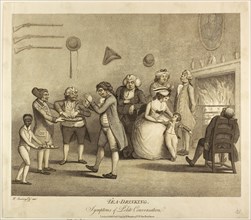 Tea Drinking, published September 1, 1794, Henry William Bunbury, English, 1750-1811, England,